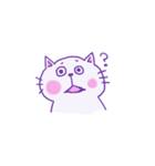 しろねこ モン太（個別スタンプ：1）