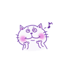 しろねこ モン太（個別スタンプ：5）