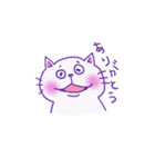 しろねこ モン太（個別スタンプ：9）