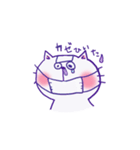 しろねこ モン太（個別スタンプ：12）
