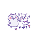 しろねこ モン太（個別スタンプ：21）