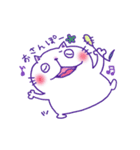 しろねこ モン太（個別スタンプ：34）