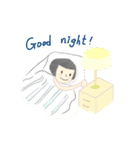 Rice ball sister and her friend(English)（個別スタンプ：39）