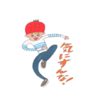 イチゴキャップぼうや男気バージョン（個別スタンプ：22）