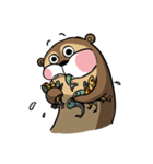 Otter ＆ Tzuoo Bear（個別スタンプ：16）