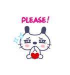 ヒップ、顔の猫 (Hip Cat)（個別スタンプ：11）