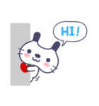 ヒップ、顔の猫 (Hip Cat)（個別スタンプ：19）