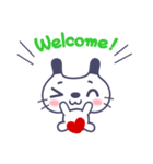 ヒップ、顔の猫 (Hip Cat)（個別スタンプ：22）