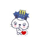 ヒップ、顔の猫 (Hip Cat)（個別スタンプ：26）