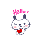 ヒップ、顔の猫 (Hip Cat)（個別スタンプ：39）
