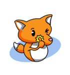 Happy the bear＆ PoutyFox, CheekyTogether（個別スタンプ：3）
