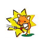 Happy the bear＆ PoutyFox, CheekyTogether（個別スタンプ：22）