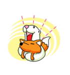 Happy the bear＆ PoutyFox, CheekyTogether（個別スタンプ：37）