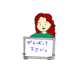 恋する女子のホワイトボードスタンプ（個別スタンプ：16）