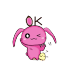 Taro Bunny と Pudding Chick（個別スタンプ：36）