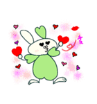 うさふる ～幸せを運ぶ四つ葉うさぎ～（個別スタンプ：3）