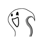 White floating ghost（個別スタンプ：1）