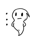 White floating ghost（個別スタンプ：16）