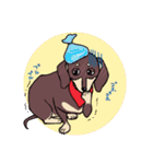 かまってムギたん、時々もも（個別スタンプ：14）