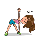 Sporty Gym Girl（個別スタンプ：1）