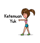 Sporty Gym Girl（個別スタンプ：7）