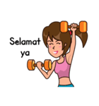 Sporty Gym Girl（個別スタンプ：11）