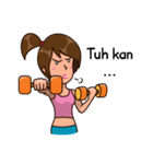 Sporty Gym Girl（個別スタンプ：16）