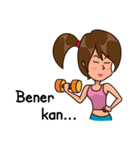 Sporty Gym Girl（個別スタンプ：17）