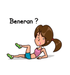 Sporty Gym Girl（個別スタンプ：21）