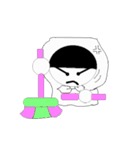 Black and White Scholar Series（個別スタンプ：35）
