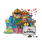 Rossy the lover bear ＆ Yorkie Coco I ENG（個別スタンプ：14）