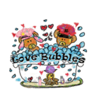 Rossy the lover bear ＆ Yorkie Coco I ENG（個別スタンプ：15）