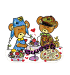Rossy the lover bear ＆ Yorkie Coco I ENG（個別スタンプ：21）