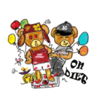 Rossy the lover bear ＆ Yorkie Coco I ENG（個別スタンプ：38）