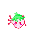 Strawberry Mochi[Must be happy]（個別スタンプ：34）