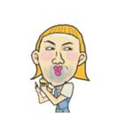 カメレオン男と近未来の仲間達。（個別スタンプ：21）