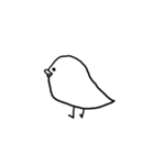 丸く太った鳥（個別スタンプ：39）