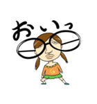 眼鏡少女（個別スタンプ：22）