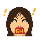 Expression PIXEL FACE（個別スタンプ：9）