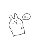 ゆるい白うさぎ！（個別スタンプ：20）