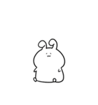 ゆるい白うさぎ！（個別スタンプ：32）