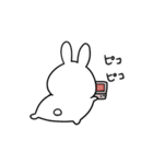 ゆるい白うさぎ！（個別スタンプ：34）