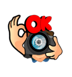 photographers Ver.English（個別スタンプ：12）