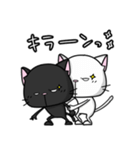 白い猫が黒い猫に、黒い猫が白い猫に2（個別スタンプ：36）