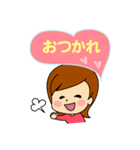 かわいい女の子 スタンプ（個別スタンプ：5）