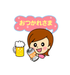 かわいい女の子 スタンプ（個別スタンプ：6）