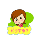 かわいい女の子 スタンプ（個別スタンプ：10）