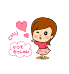 かわいい女の子 スタンプ（個別スタンプ：13）