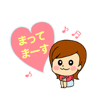 かわいい女の子 スタンプ（個別スタンプ：16）