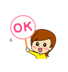 かわいい女の子 スタンプ（個別スタンプ：33）